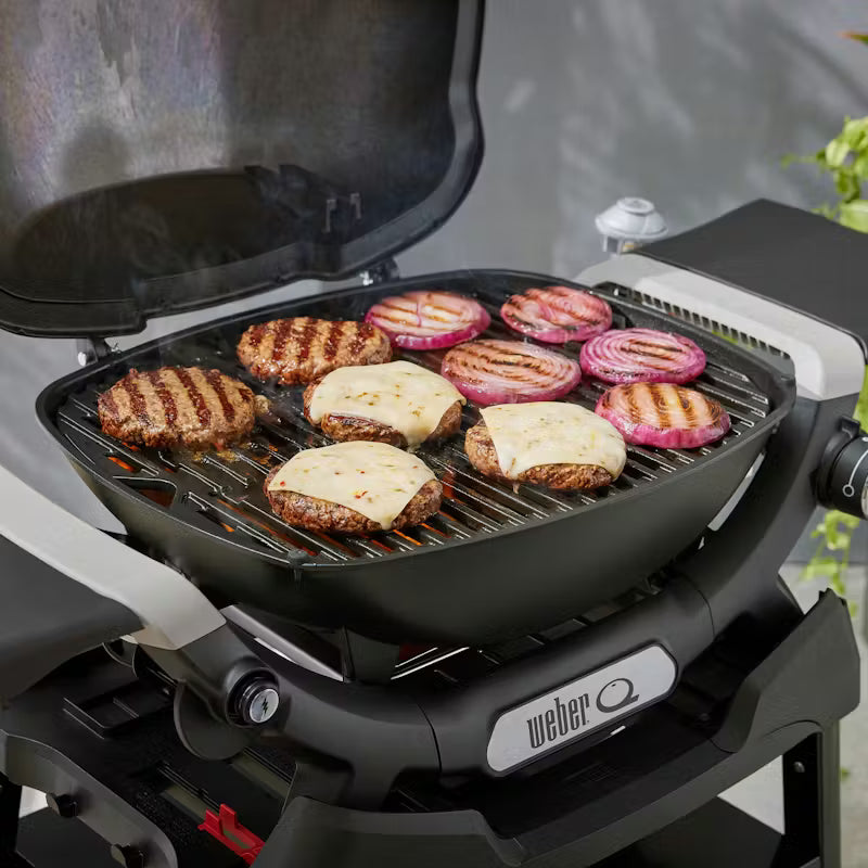 BARBECUE A GAS WEBER Q 1200N CON RIPIANI LATERALI E SUPPORTO