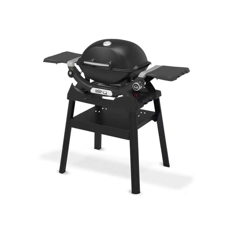 BARBECUE A GAS WEBER Q 1200N CON RIPIANI LATERALI E SUPPORTO