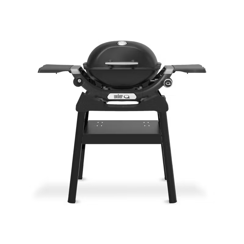 BARBECUE A GAS WEBER Q 1200N CON RIPIANI LATERALI E SUPPORTO
