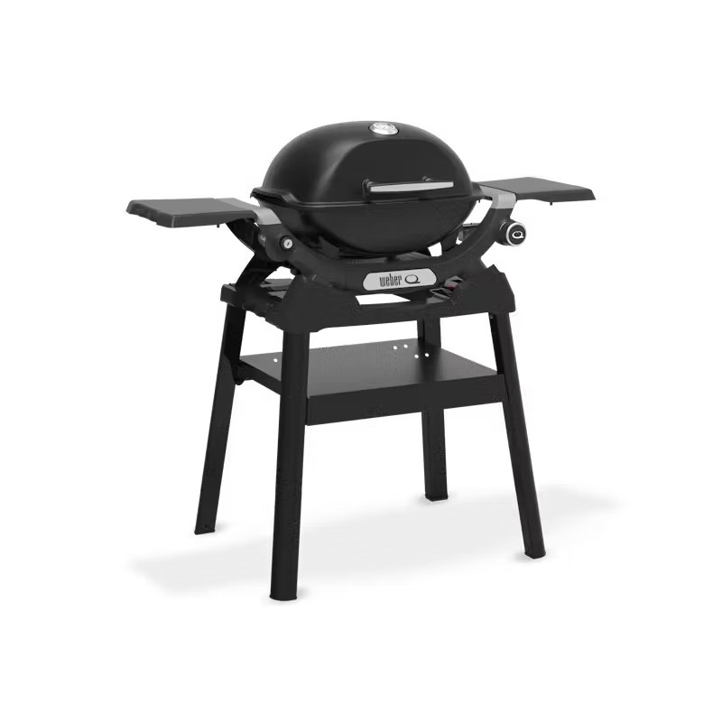 BARBECUE A GAS WEBER Q 1200N CON RIPIANI LATERALI E SUPPORTO