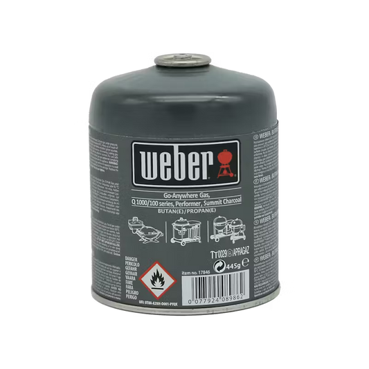 Cartuccia gas Weber 445 g per barbecue portatili