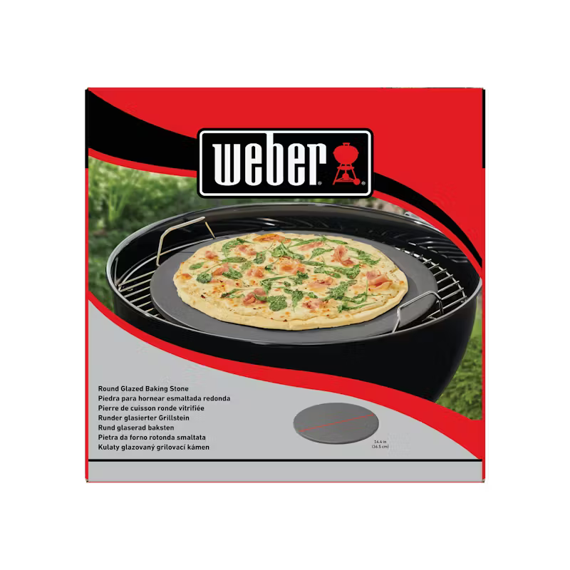 Pietra da forno rotonda smaltata Weber – Ø 36 cm